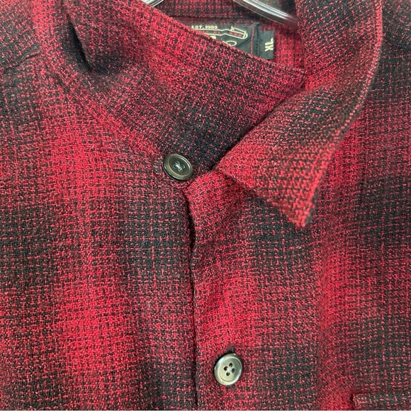 RRL, Ralph Lauren - Men’s Vintage Wool Shirt, Buffalo Check Plaid, Red/Black, XL - Picture 12 of 14